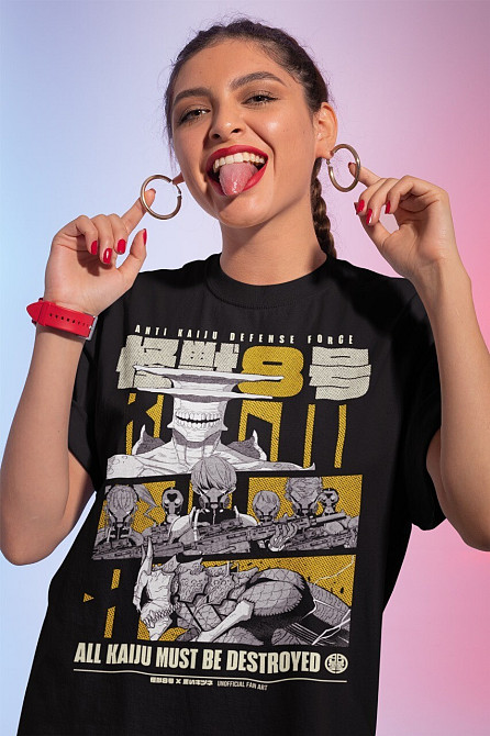 Футболка мужская аниме Каиджу Но Мина Схиро оверсайз (S/M/L) Черний AnimeJ0479 Днепр - изображение 10