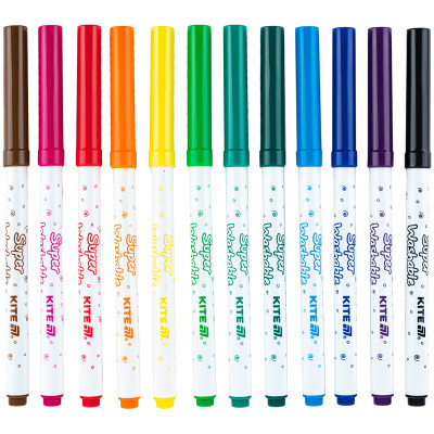 Фломастеры Kite Creative Superwashable 12 цветов (K-1152) Винница - изображение 2