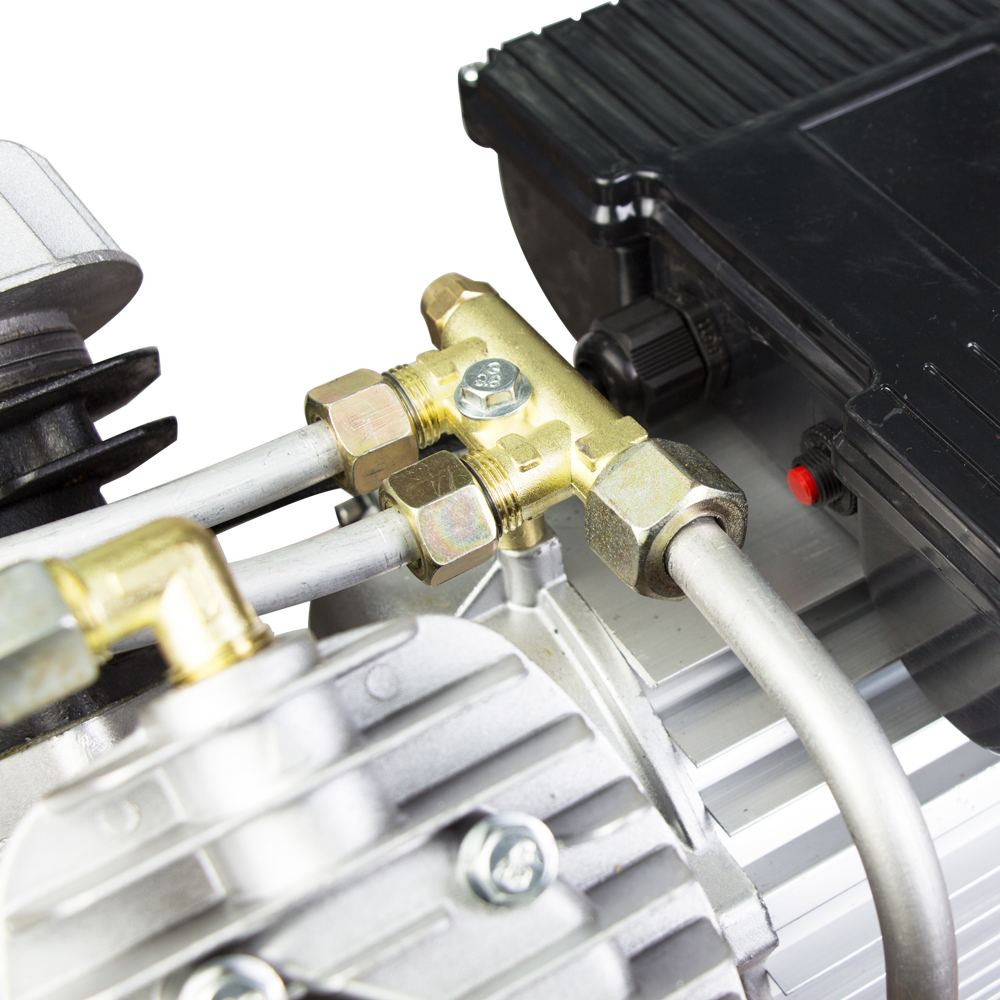 Grad Компрессор двухцилиндровый (V) 2.5кВт 435л/мин 8бар 50л (2 крана) GRAD (7043945) Коломия - фото 3