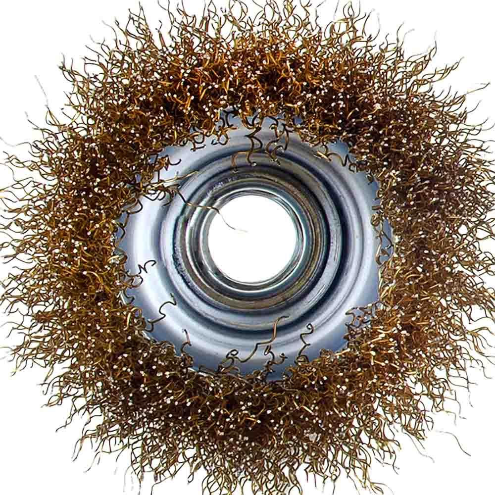 Щітка дротяна чашоподібна Ø65мм М14×2мм (латунированная) SIGMA (9014061) Рівне - фото 3