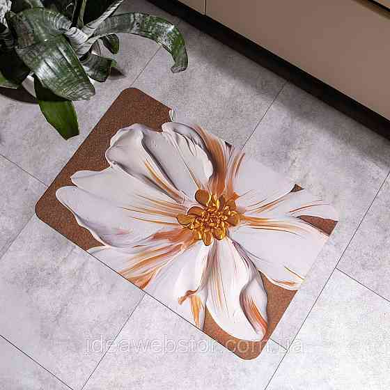Килимок з 3D-принтом Impasto 58*38 см діатомітовий Yiwu HP-42-105 Київ