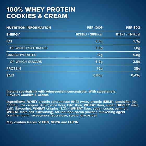 100 % Whey Protein 900g (Cookie's & Cream) Луцьк