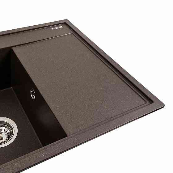 Гранитная мойка для кухни Platinum 7950 AZURIT матовая Темная скала Киев