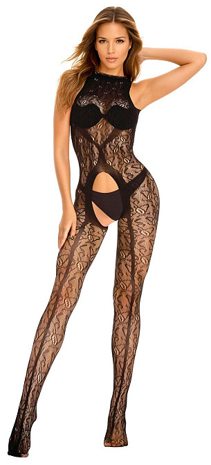 Бодистокинг - Bodystocking 2038, black - One Size Sex Aura Киев - изображение 1
