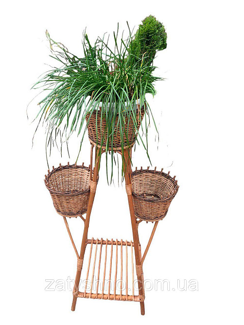 Подставка для цветов плетеная 3 шт. Киев - изображение 3
