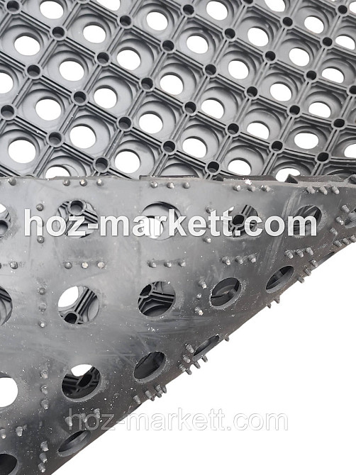 Килимок 150 х 100 х 1.6 см гумовий брудозахісний з отворами, гумове покриття Ковер 150 см х 100 см Харків - фото 6