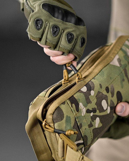 Сумка тактична через плече або на пояс мультикам ДЛ6325 Одеса - фото 6