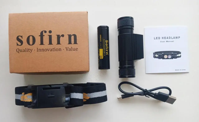 Налобний ліхтар Sofirn H25LR із синім світлом 800лм USB-C (акумулятор 18650 на 2200мАч) Вінниця - фото 11