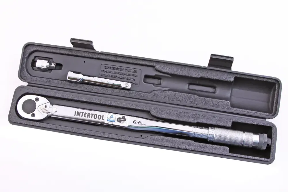 Ключ динамометричного 1/2 28-210Нм Intertool + перехід на 3/8 + подовжувач 125м Вінниця - фото 3