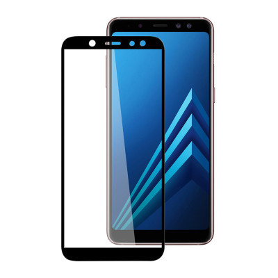 Стекло защитное PowerPlant Full screen Samsung Galaxy A6+ (SM-A605) Black (GL605323) Винница - изображение 1