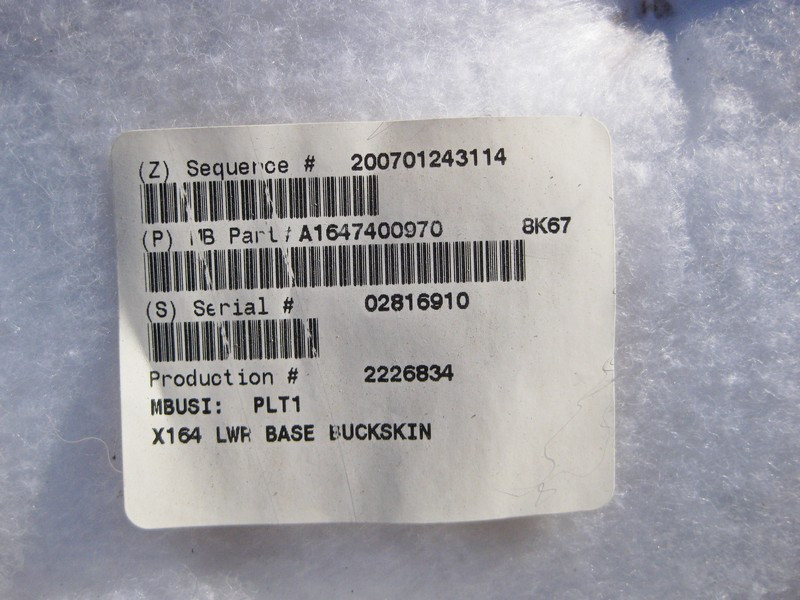 Mercedes-Benz  A1647400970 8K67 Обшивка кришки багажника нижня бежева GL X164 Одеса - фото 3