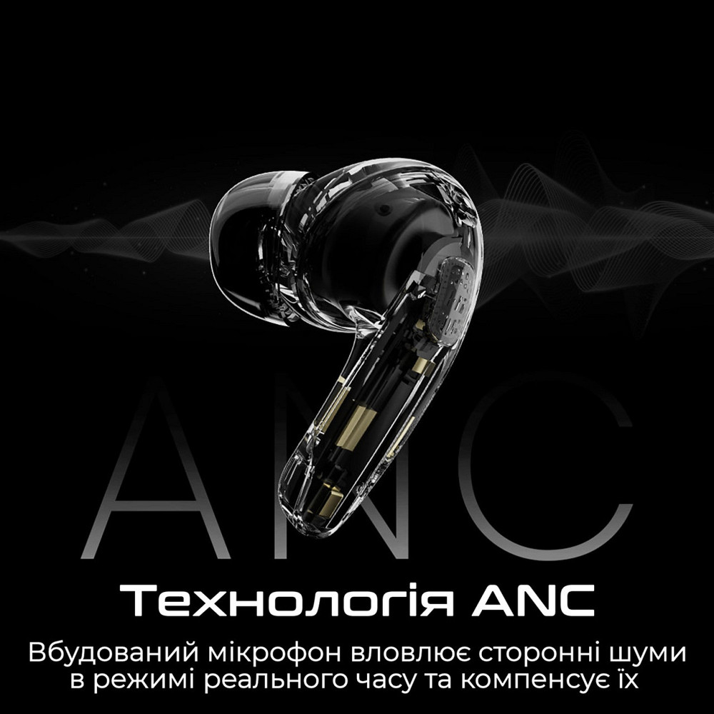 Bluetooth-гарнітура HiFuture Flybuds4 Black ( Чорний ) Харьков - изображение 3