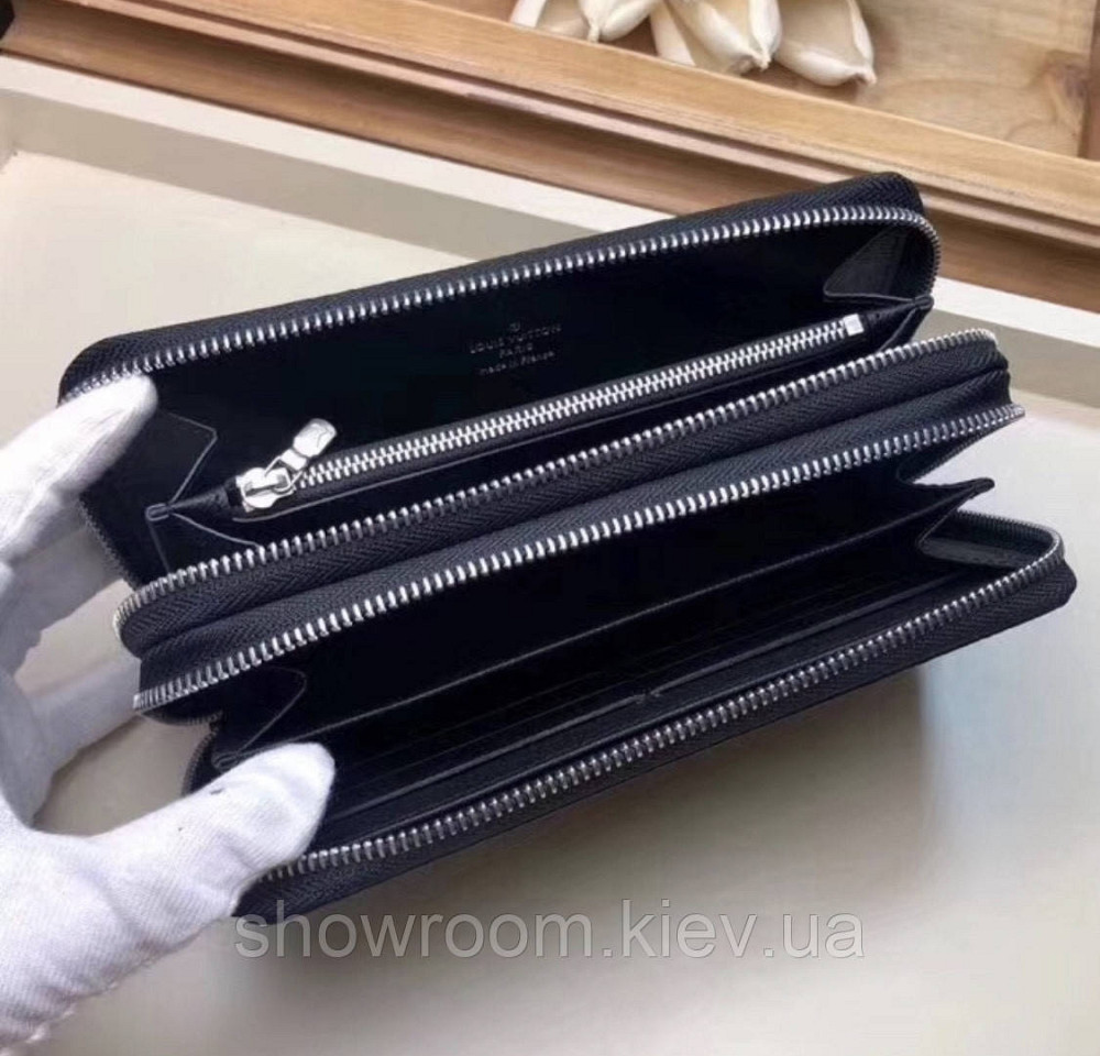 Чоловічий гаманець на дві блискавки (61723) Lux Київ - фото 3