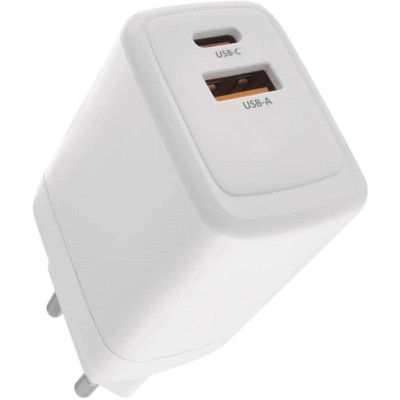 Зарядний пристрій EMOS V04G45 1xUSB-A + 1xUSB-C PD20W GaN (V04G45) Вінниця - фото 1