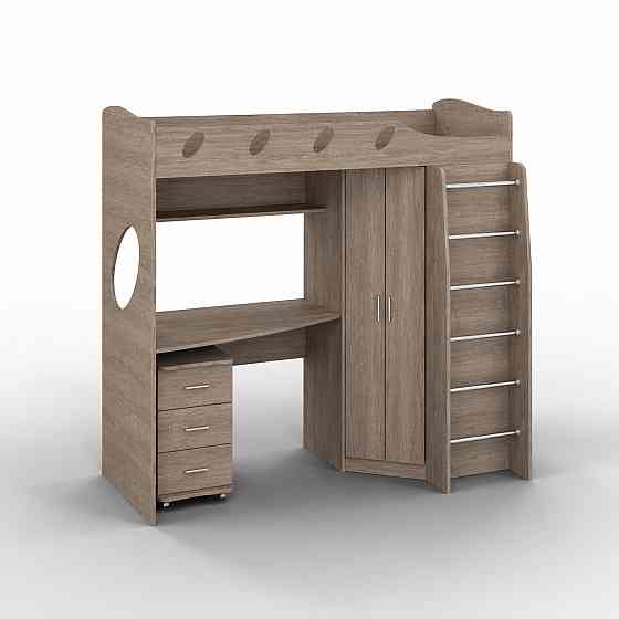 Детская Everest, Дуб Сонома Трюфель, 2032/1032/1850, 800х2000 Львов