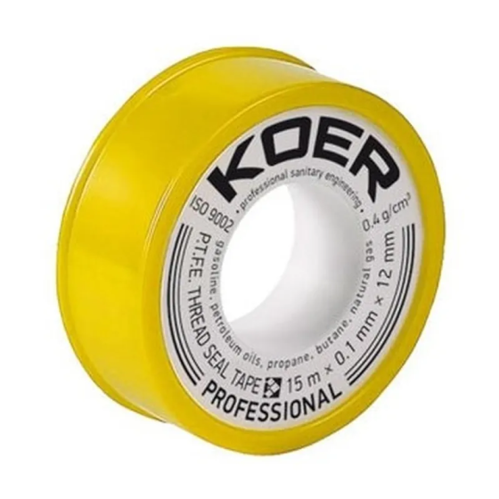 ФУМ лента для газа KOER ST-02 15M*0.1mm* 12mm (KR0120) Киев