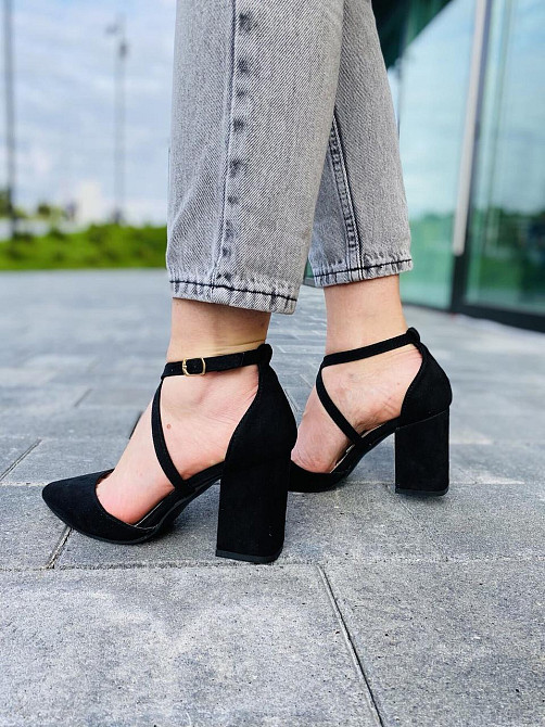 Seastar Босоніжки жіночі SEASTAR чорні (літо, еко-замша) (4114) 36 Коломия - фото 1