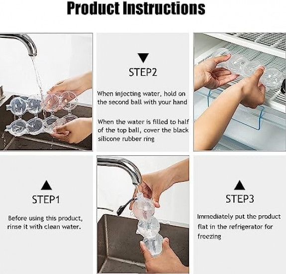 Форма для льда Сфера 4шт диаметр шара 5.5см Винница - изображение 7