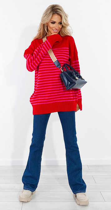 Стильный свитер в полоску (42-46) Киев - изображение 2