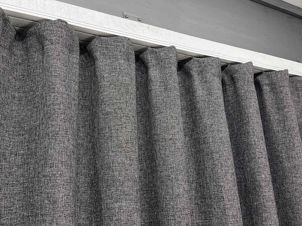 Комплект готовых штор VR-Textil Лен Мешковина № 108ш Серый 200х270см 2 шт (32-091) Киев - изображение 16