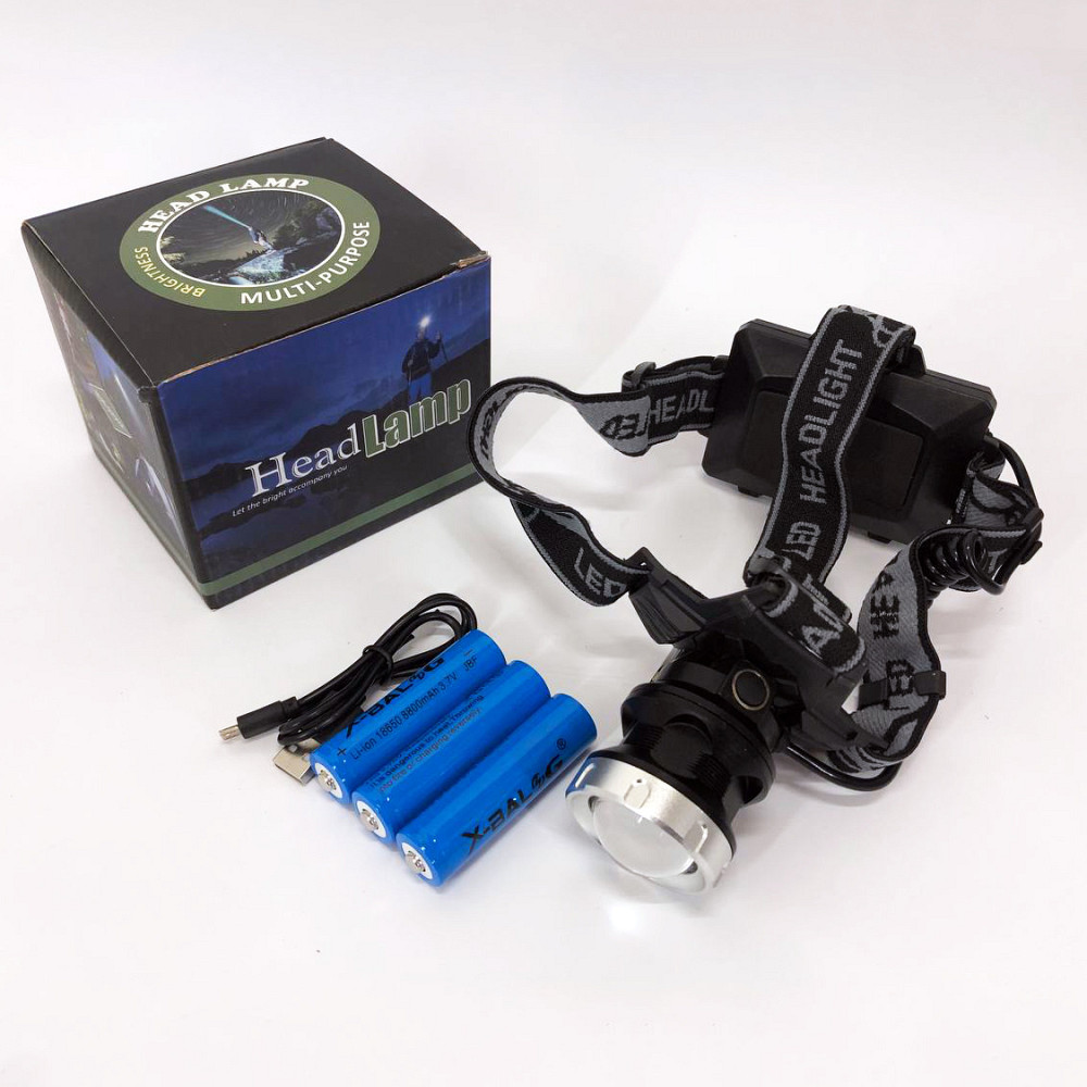 Ліхтар акумуляторний для риболовлі Bailong, Налобний ліхтар для риболовлі кемпінгу ZM-28 Львів - фото 11