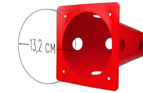 EasyFit Конус-фішка спортивна EasyFit 31 см червона Коломия