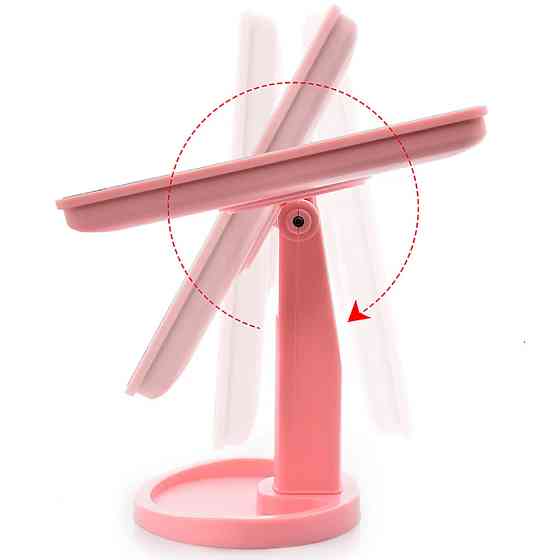 Косметичне дзеркало з LED підсвічуванням (22x17 см) NJ-230,Рожеве SBR Київ