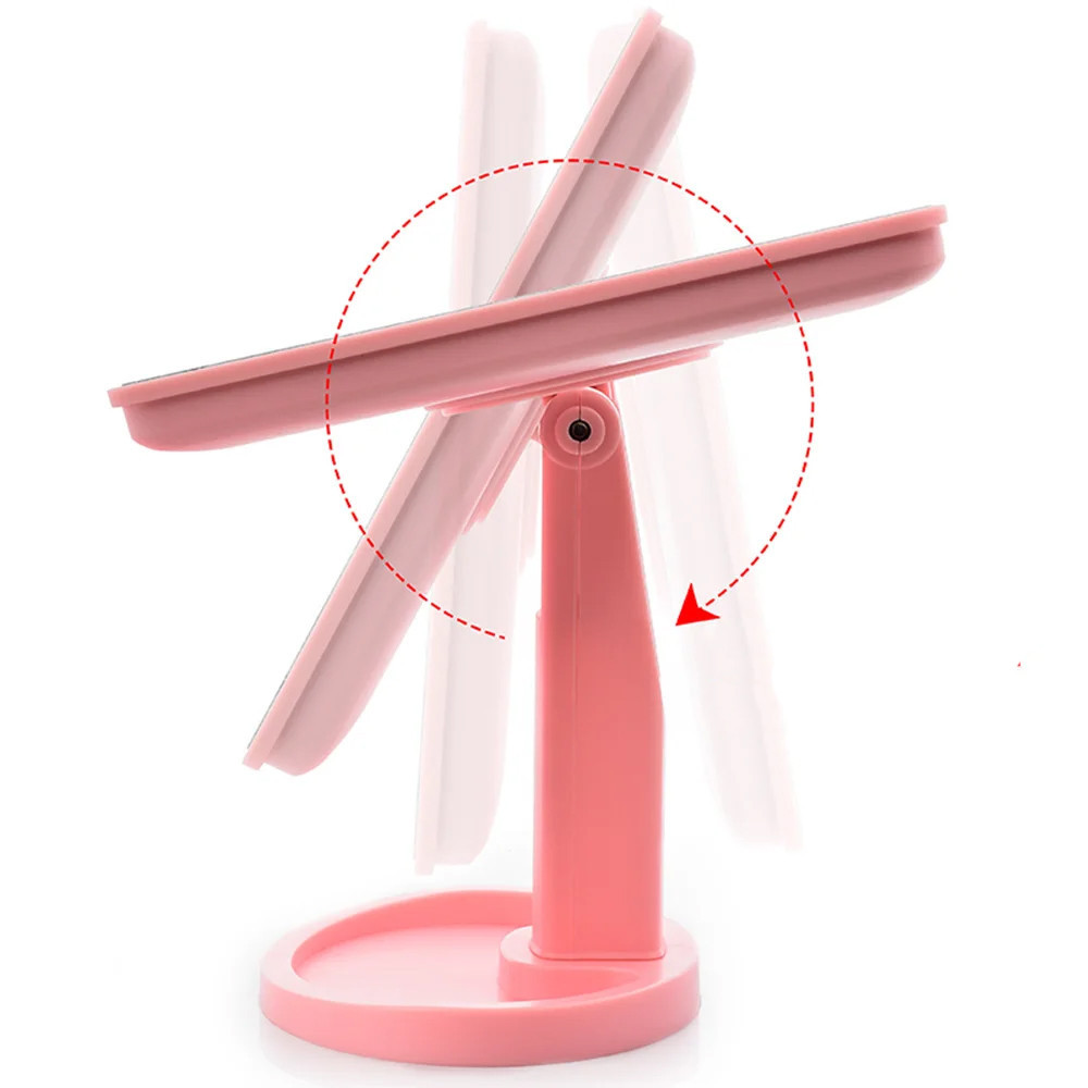 Косметичне дзеркало з LED підсвічуванням (22x17 см) NJ-230,Рожеве SBR Київ - фото 4