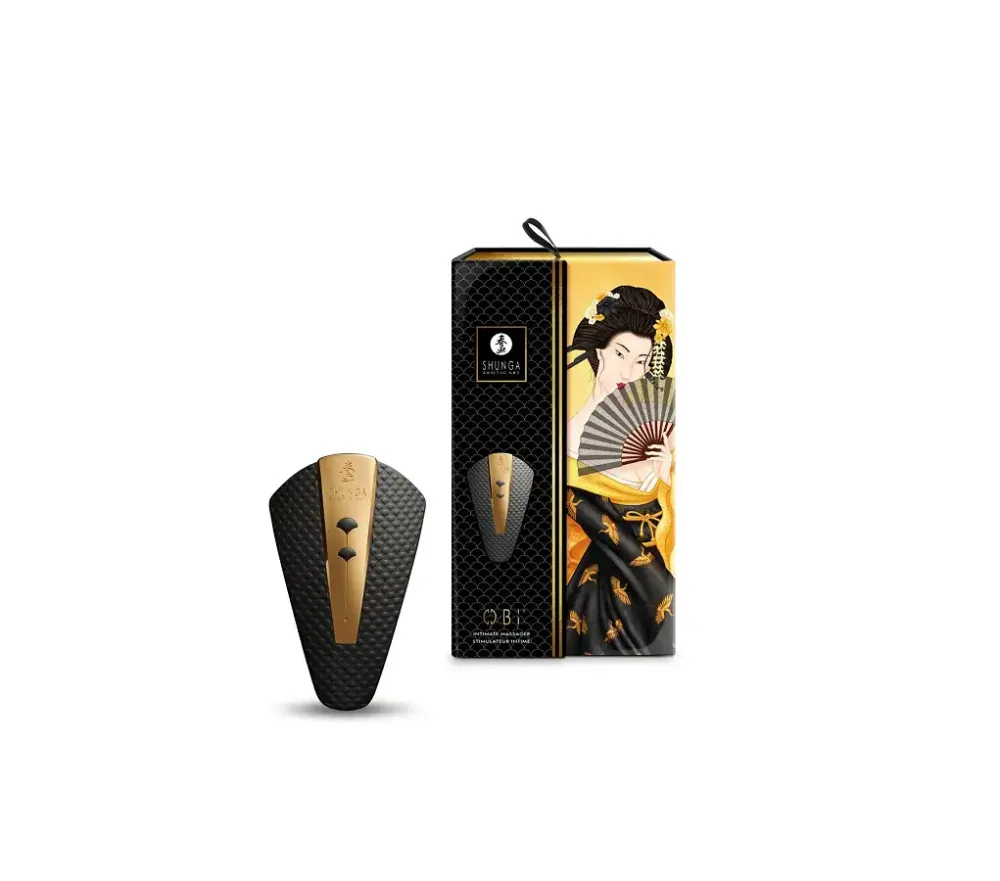 Клиторальный вибратор Shunga Obi Black Львов - изображение 8