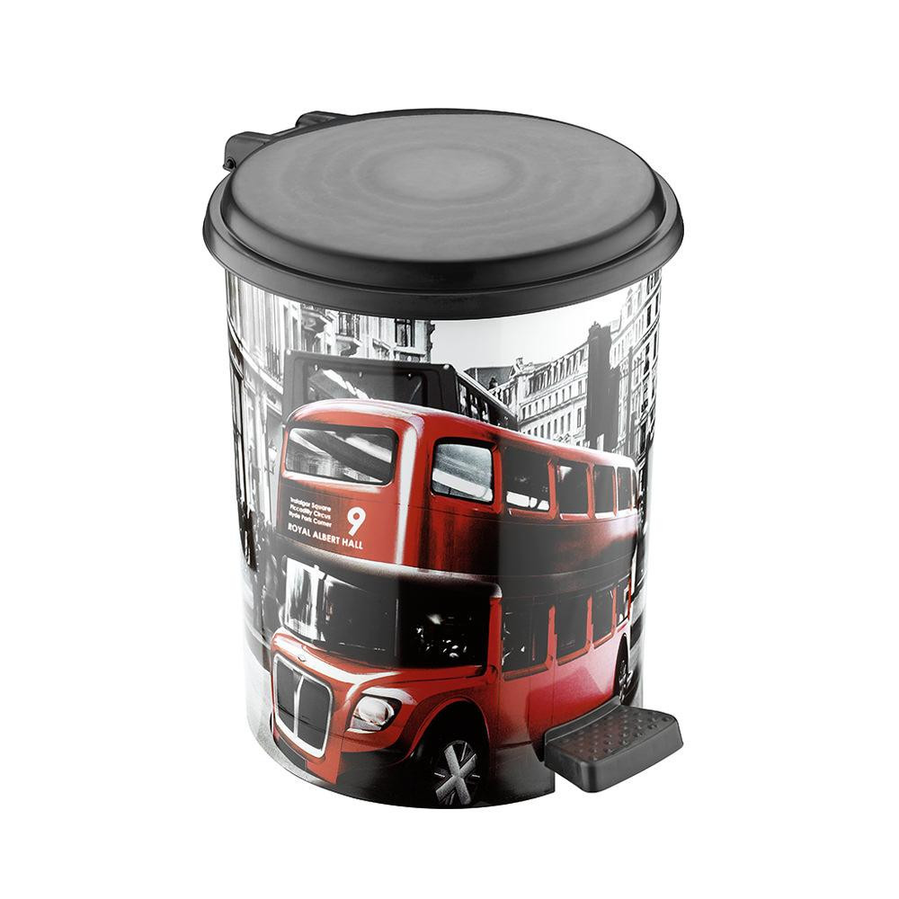 Відро для сміття з педаллю 6 літрів Elif (Еліф), Лондон (London). Одеса - фото 1