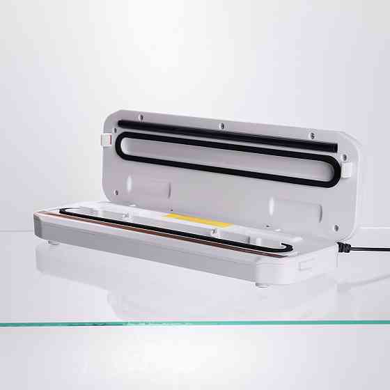 Вакууматор побутовий для сухих та вологих продуктів 400 Вт вакуумний пакувальник 4 режими роботи + 10 пакетів Білий HP-11-17W Київ