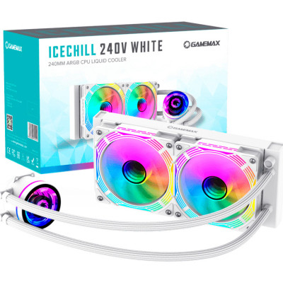 Система жидкостного охлаждения Gamemax IceChill 240V White Винница - изображение 9
