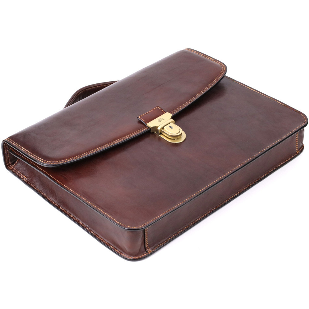 Чоловічий портфель з натуральної шкіри Tony Perotti 20896_1 (8091 moro) Коричневий Київ - фото 5