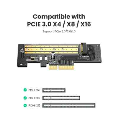 Контролер Ugreen PCI-E 3.0 for SSD M.2 (NVMe) x4 CM302 (70503) Вінниця