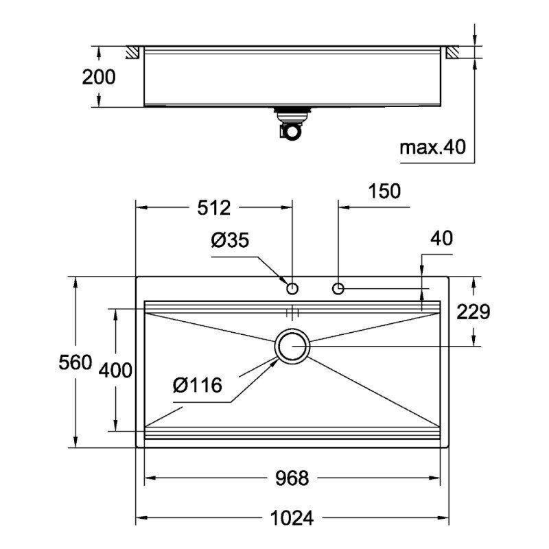 Мийка кухонна Grohe EX Sink K800    ( 31586SD0 ) 32003 Харків - фото 3