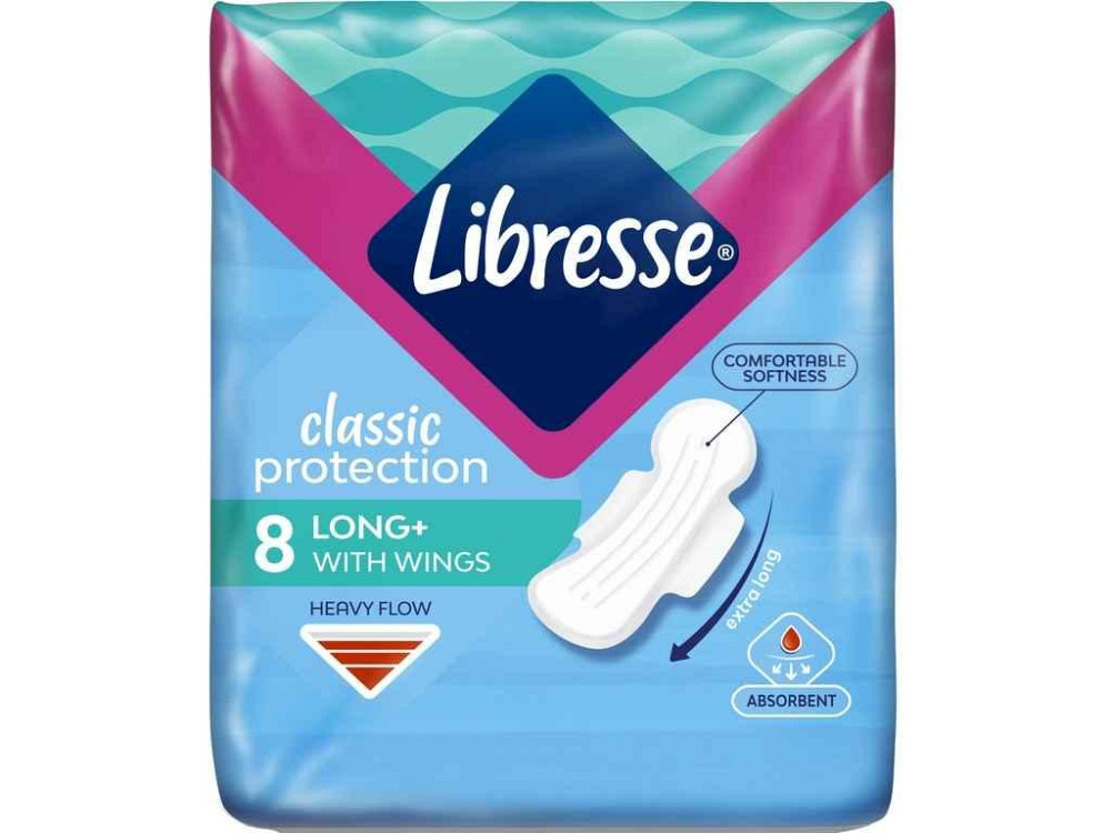 Прокл гіг Classic Protection Long 8шт 5крап ТМ Libresse Solmir Київ - фото 1