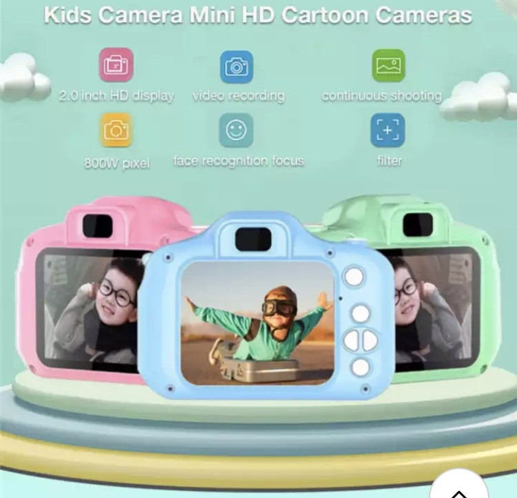 Дитяча фотокамера, перший фотоапарат для дитини, колір рожевий, без карти пам'яті Київ - фото 7