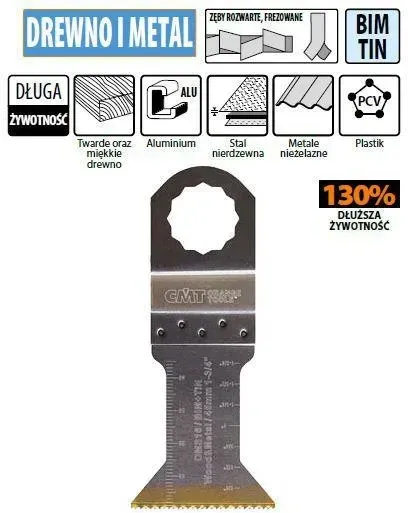 CMT 50 szt. Brzeszczotów 45mm z podwyższoną żywotnością do cięcia w drewnie i metalu uchwytem Fein SuperCut Festool Vecturo Київ - фото 1