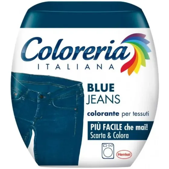 Фарба для одягу в пральну машину (синій джинс) Coloreria Italiana Blue Jeans, 350 г Львів