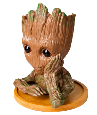 Горшочек для цветов и канцелярии Грут Groot G1 + круглая подставка Винница