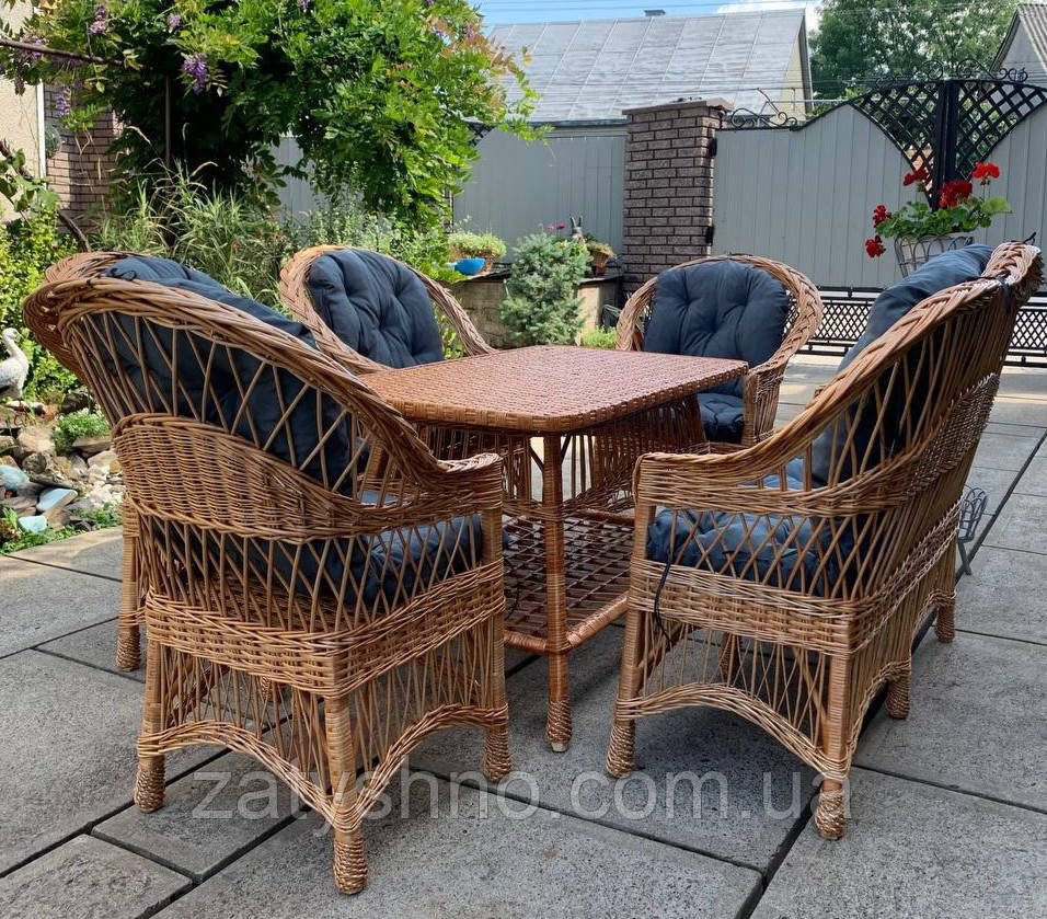 Набор садовой мебели плетеной из лозы Киев - изображение 7