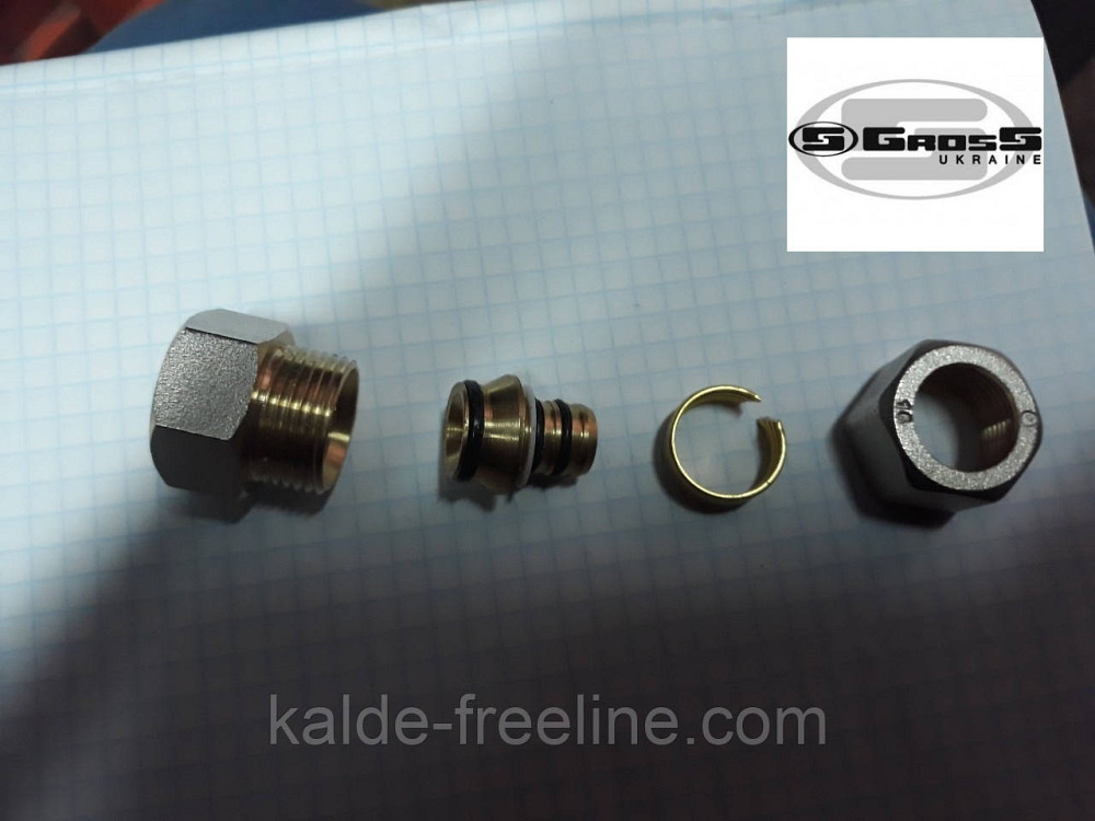 Муфта внутрішня різьба 20*3/4 F Gross (посилена) для металопластикової труби Харків - фото 3