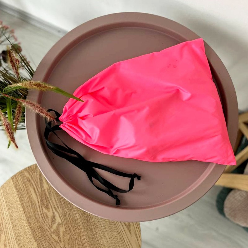 Сумка-мешок для покупок из нейлона L 30х40см (Розовый) Сумы - изображение 1