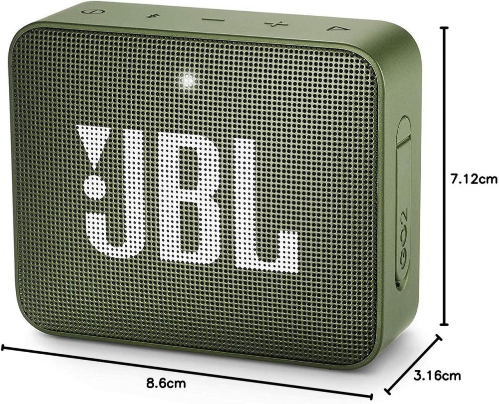 Портативная колонка JBL Go Essential 2 Green | Bluetooth 4.2, 3.1 Вт, IP67, до 5 ч, USB-C, компактная акустика Киев - изображение 8