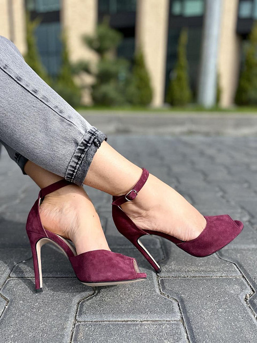 Nivelle Босоніжки жіночі NIVELLE 1794/10503-10512 бордові (літо, замша натуральна) (3675) 36-39 Коломия - фото 1