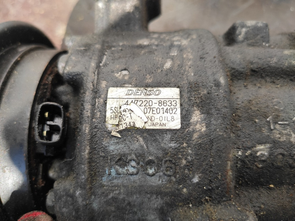Компресор кондиціонера Fiat Doblo 1.6 бензин 2000-2005 (447220-8633) Ковель - фото 4