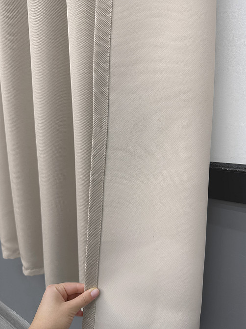 Комплект коротких штор VR-Textil Рогожка TERRA LUXE № 1859ш Попелястий 130х170 см 2 шт (35-0453) Київ - фото 6