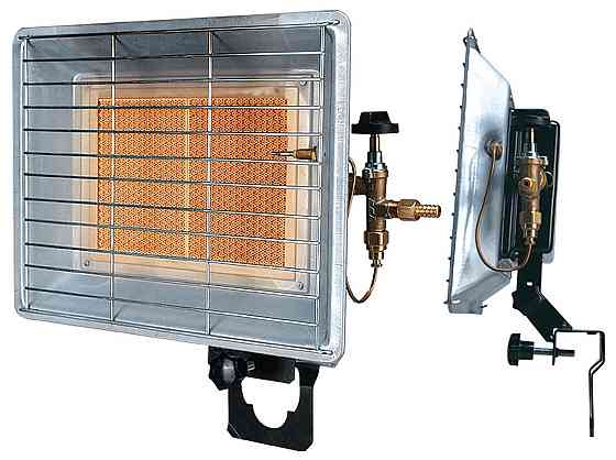 Газовий інфрачервоний обігрівач 3,4 кВт RAVANSON BRI-85N + газовий редуктор Bradas 37 мбар Київ