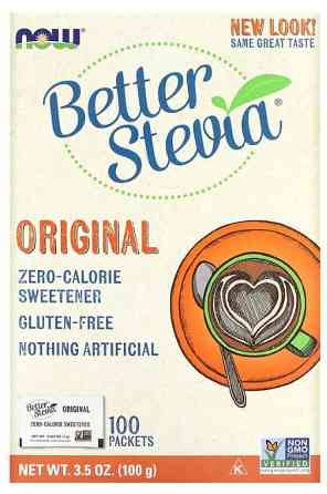 Стевія Now Foods BetterStevia 100 пакетів 100 грам Київ
