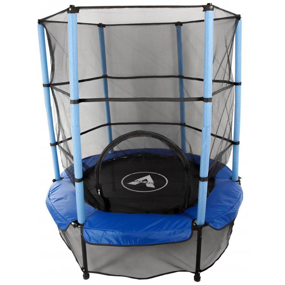 Батут спортивний ігровий 140 см Atleto з захисною сіткою Київ - фото 1